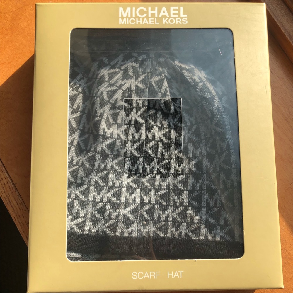 Never worn, matching Michael Kors hat and scarf